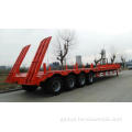 Heavy Duty Lowbed Semi Trailer 4 Axles Lowbed Semi Trailer Supplier